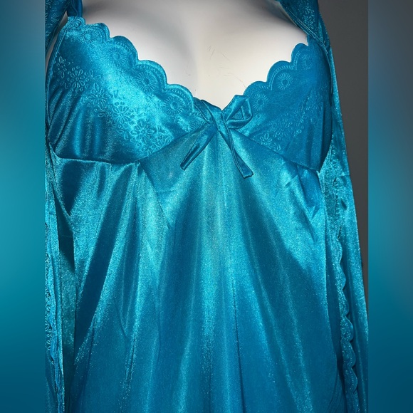 Night gown with Robe sleepwear nighties intimates - Picture 5 of 7